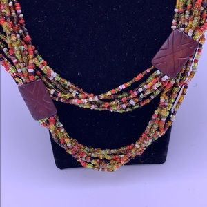 African seed bead necklace